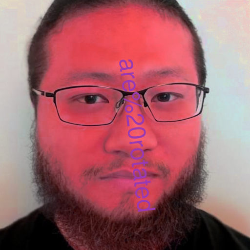 are rotated